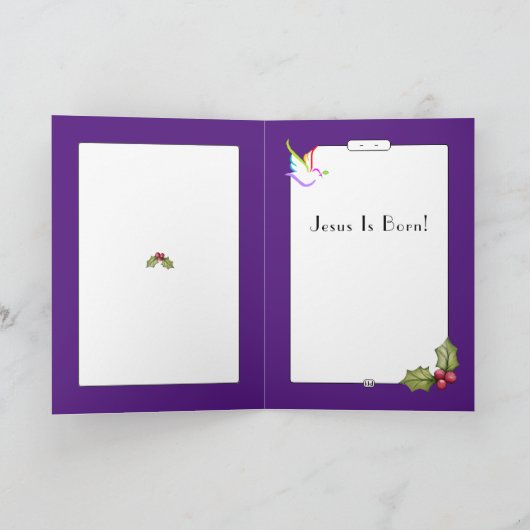 HalleluYAH Kerstdanseres Kaart (Binnen)