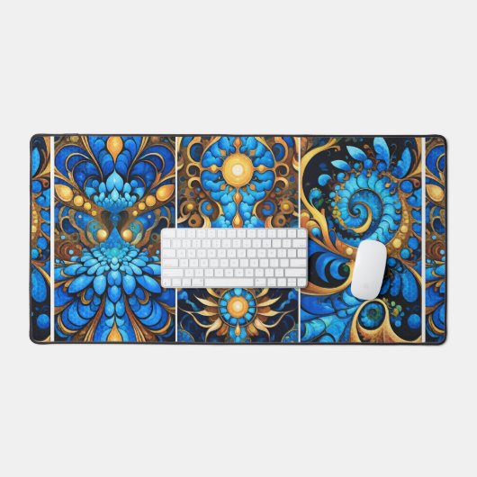 Hallen van het waterelement bureaumat (Keyboard & Muis)