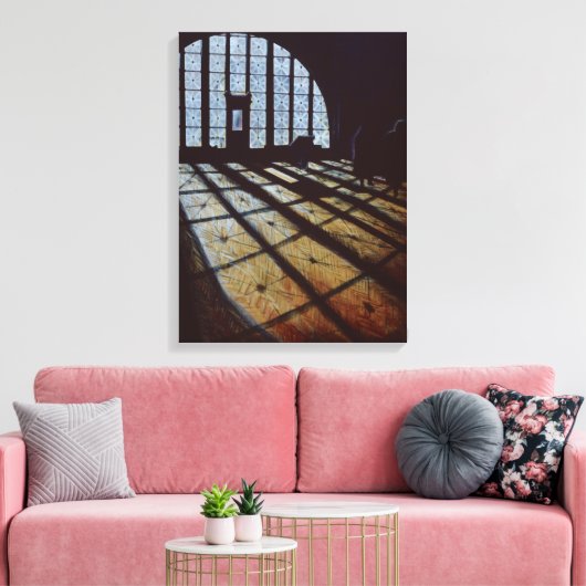 Hallen van vrijheid, Ellis Island Canvas Afdruk (Insitu (Woonkamer))
