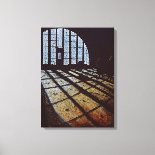 Hallen van vrijheid, Ellis Island Canvas Afdruk (Voorkant)