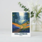 Hallerbos Halle Brabant Vlaanderen België Briefkaart (Staand voorkant)