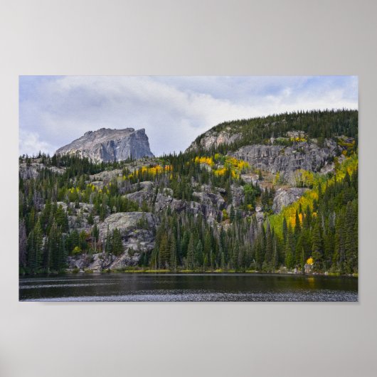 Hallett Peak, Rocky Mountain National Park, CO Poster (Voorkant)