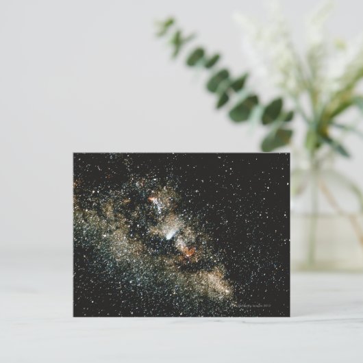 Halleys Comet in de Melkweg Briefkaart (Staand voorkant)