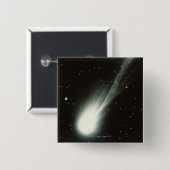 Halleys Comet Vierkante Button 5,1 Cm (Voorkant /achterkant)