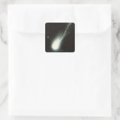 Halleys Comet Vierkante Sticker (Tas)