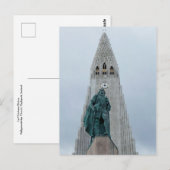 Hallgrimskirkja Church, Reykjavik, IJsland. Briefkaart (Voorkant / Achterkant)
