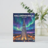 Hallgrímskirkja IJsland Briefkaart (Staand voorkant)