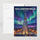 Hallgrímskirkja IJsland Briefkaart (Voorkant / Achterkant)
