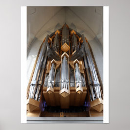 Hallgrímskirkja Kerkpijporgel IJsland Poster