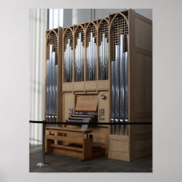 Hallgrímskirkja Koororgel Reykjavik IJsland Poster