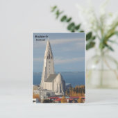 Hallgrímskirkja, Reykjavik, IJsland Briefkaart (Staand voorkant)
