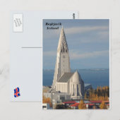 Hallgrímskirkja, Reykjavik, IJsland Briefkaart (Voorkant / Achterkant)