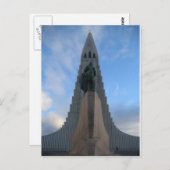 Hallgrímskirkja, Reykjavik, IJsland Briefkaart (Voorkant / Achterkant)