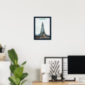 Hallgrímskirkja, Reykjavik Poster (Thuiskantoor)