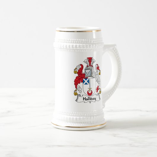 Halliday Family Crest Bierpul (Voorkant rechts)