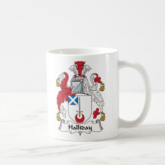 Halliday Family Crest Koffiemok (Rechts)