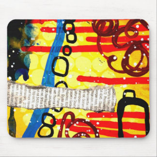 Hallie Engel Yellow Urban Mousepad Muismat