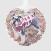 Hallie's Ornament, Mini Schauzer Ornament (voorkant)