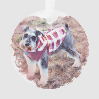 Hallie's Ornament, Mini Schauzer Ornament