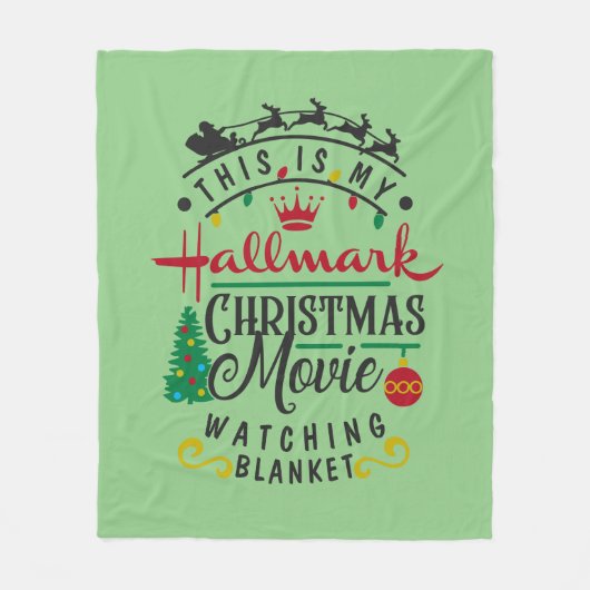 Hallmark kerstfilm Fleece Blanket Deken (Voorkant)