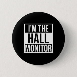 Hallmonitor cadeau Byck naar school leerling  Ronde Button 5,7 Cm