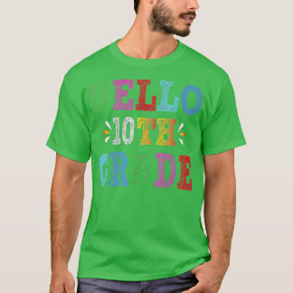 hallo 10e klas Funny Terug naar school Gifts Hallo T-shirt