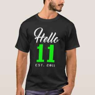 hallo 11 Elf Est 2012 11-jarige tiener T-shirt