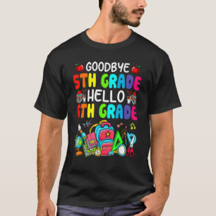 hallo 1e dag afscheid vijfde klas t-shirt