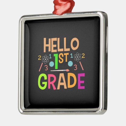 hallo 1e graad metalen ornament (Links)