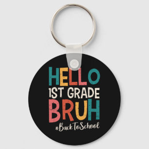 Hallo 1e klas gast terug naar school 2025 eerste d sleutelhanger