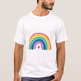 Hallo 1e klas regenboog Schattige terug naar schoo T-shirt