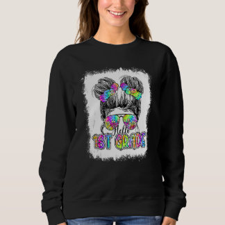 Hallo 1e klas rommelige knot meisjes tie-dye schat trui