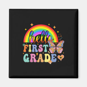 Hallo 1e klas terug naar school 1e klas leraar r magneet