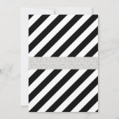 hallo 2019, Silver New Years Eve Invitation Kaart (Achterkant)