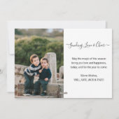 Hallo 2021 2 Fotobericht Script Gelukkig Nieuwjaar Feestdagenkaart (Achterkant)