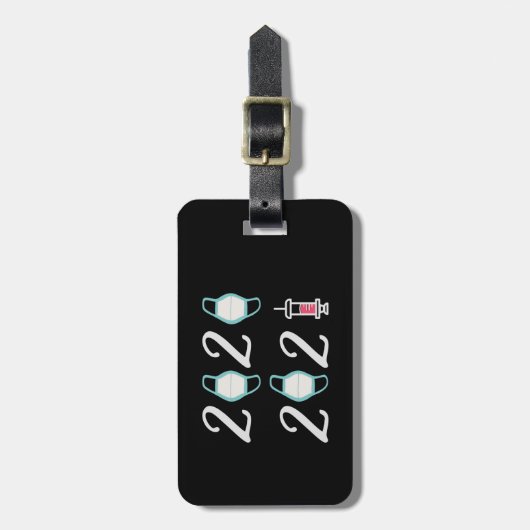 hallo 2021 Afscheid 2020 - Het is eindelijk voorbi Bagagelabel (Voorkant verticaal)