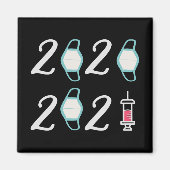 hallo 2021 Afscheid 2020 - Het is eindelijk voorbi Magneet (Voorkant)