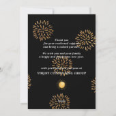 hallo 2021 | Bedrijfs Nieuw Jaar feestelijk Feestdagenkaart (Achterkant)