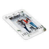 hallo 2022 Elegant Floral Script Happy Nieuwjaar Magneet (Rechterzijde)