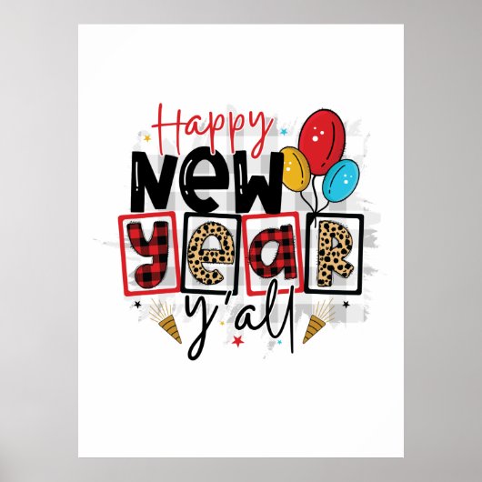 hallo 2022 Gelukkig nieuwjaar Poster (Voorkant)