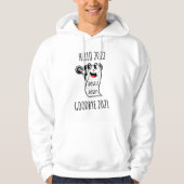 hallo 2022 Vaarwel 2021 toiletpapier Hoodie (Voorkant)
