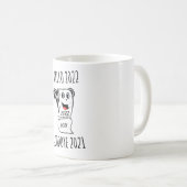 hallo 2022 Vaarwel 2021 toiletpapier Koffiemok (Voorkant rechts)