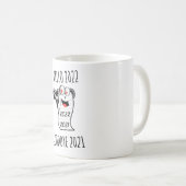 hallo 2022 Vaarwel 2021 toiletpapier Koffiemok (Voorkant rechts)