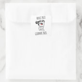 hallo 2022 Vaarwel 2021 toiletpapier Vierkante Sticker (Tas)
