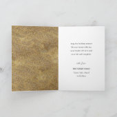 Hallo 2024 Gouden Glitter Feestelijk Vuurwerk Nieu Feestdagen Kaart (Binnen)