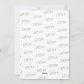 Hallo 2024 Minimalistische Offset ingelijste foto  Feestdagenkaart (Achterkant)