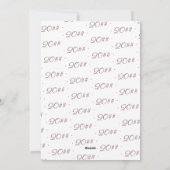 Hallo 2024 Minimalistische Offset ingelijste foto  Feestdagenkaart (Achterkant)