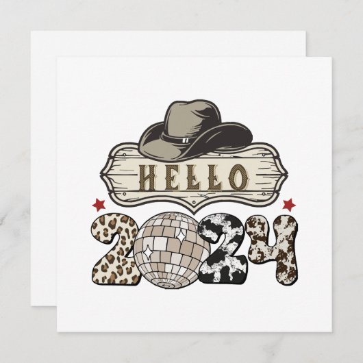 Hallo 2024 Western Kaart (Voorkant / Achterkant)