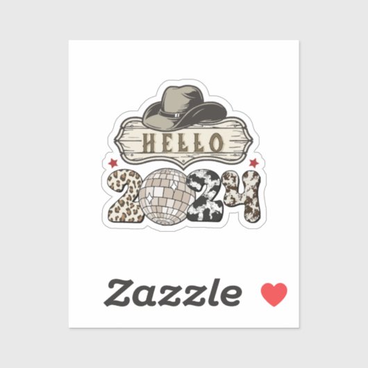 Hallo 2024 Western Sticker (Vel)