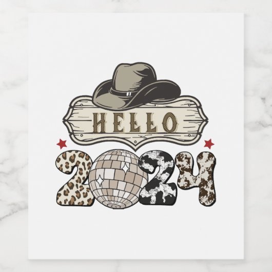 Hallo 2024 Western Wijn Etiket (Enkel label)